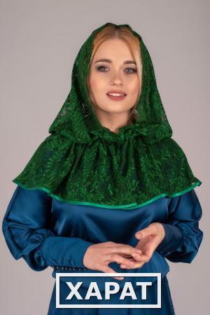 Фото Неспадающий платок "Нефрит"