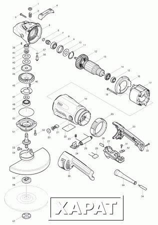 Фото Резистор плавного пуска MAKITA GA9030SF/GA9040SF