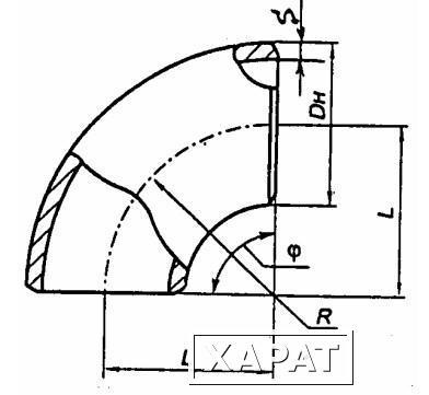 Фото Отвод крутоизогнутый