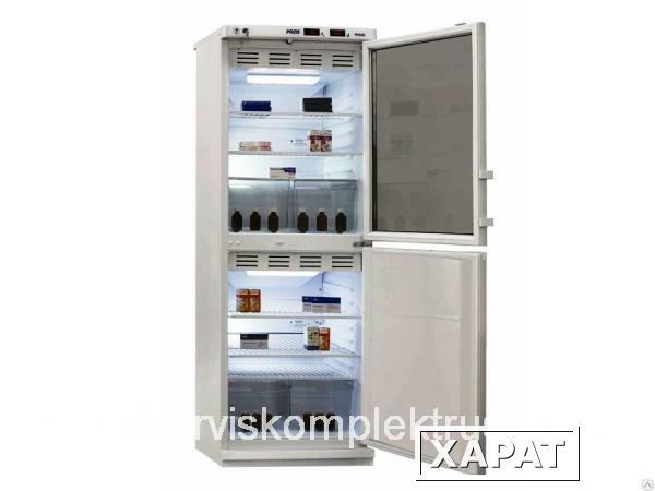 Фото Холодильник фармацевтический двухкамерный ХФД-280 "POZIS" белый тонир. стекло двер. металл