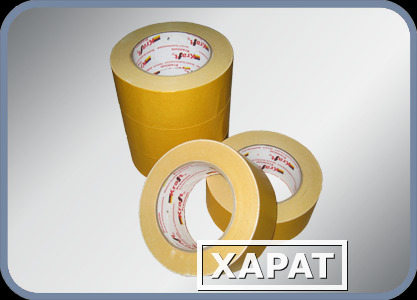 Фото Двухсторонняя клейкая лента (Kraft Premium) 48 мм/ 21 м на ПП основе