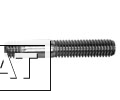 Фото DIN 938 - Шпилька с ввинчиваемым концом - 1d Диаметр: от М5 до М36. Длина: от 16 мм до 200 мм. Материалы: сталь - 5.6