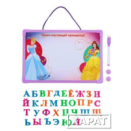 Фото Магнитная доска "Уроки настоящей принцессы" с алфавитом и маркером