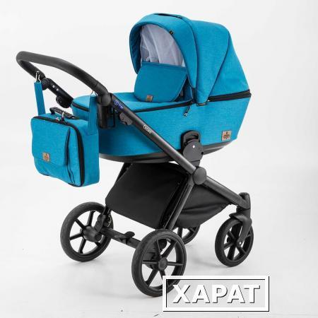 Фото Коляска 2 в 1 BeBe-mobile Cezaro голубая