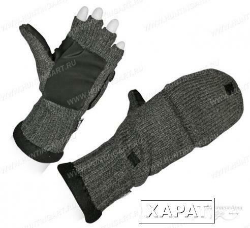 Фото Варежки-перчатки Axxon 5215 вязанные утепленные Размер перчаток XL (25 - 27 см)