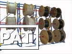 Фото Кабельный стеллаж для хранения кабельных барабанов 2,8 м