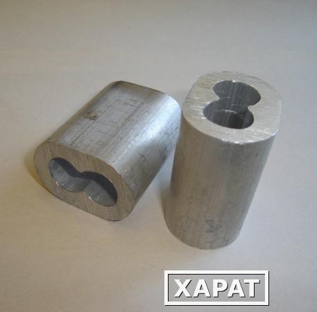 Фото Втулки алюминиевые для опрессовки канатов строп (14 мм)