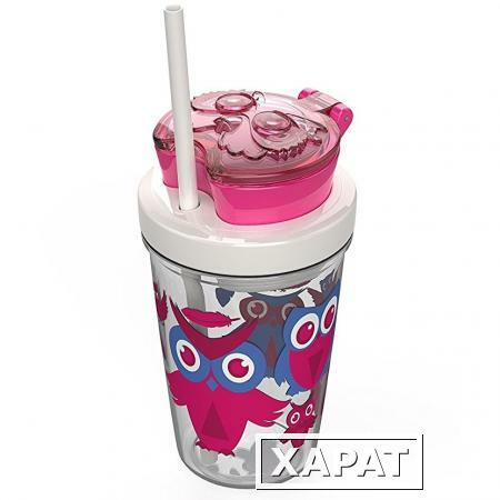 Фото Стакан детский для воды с трубочкой Contigo Snack Tumbler (0,35 литра)