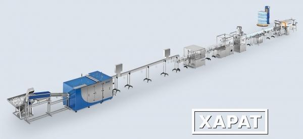 Фото Комплексные линии розлива в ПЭТ-тару объемом 3-10 л