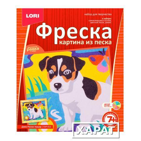 Фото Картина из песка "Фреска" - Джек-Рассел-терьер" LORI