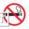 Фото Дополнительный знак о запрете курения (Пленка 200 x 200)
