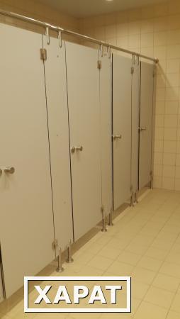 Фото Нержавеющая фурнитура для монтажа перегородок Hpl душевых и туалетных сантехнических кабин