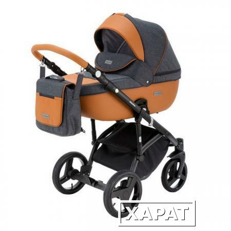 Фото Коляска 2в1 BeBe-Mobile Ravenna V11 кожа коричневая + графит