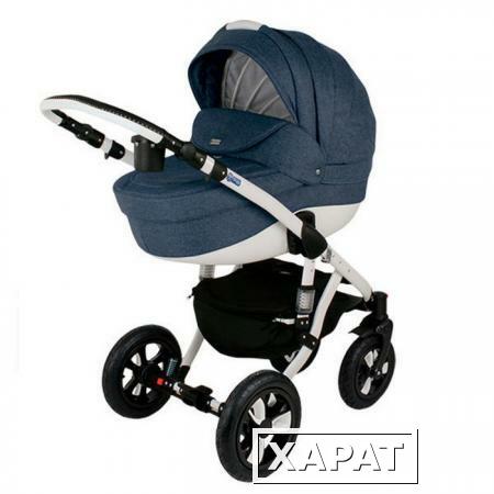 Фото Коляска 2в1 BeBe-Mobile Mario 80L-B темный джинс