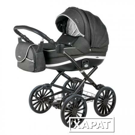 Фото Коляска 2в1 BeBe-Mobile Ines R11 черный / белый