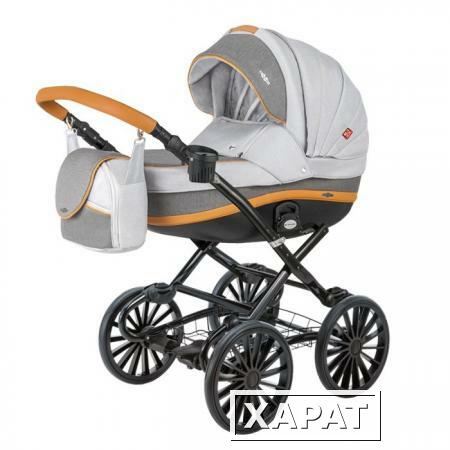 Фото Коляска 2в1 BeBe-Mobile Ines R12 серый / коричневый