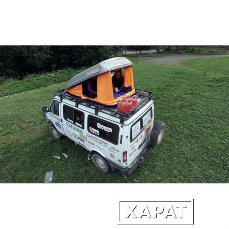 Фото Yuago Палатка на крышу автомобиля + багажный бокс на 1000 литров Yuago TRAVEL (серая)