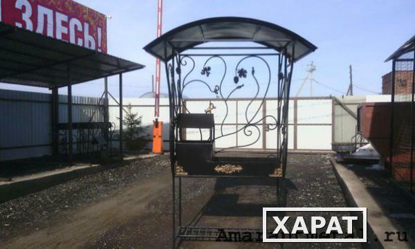 Фото Мангал кованый с крышей