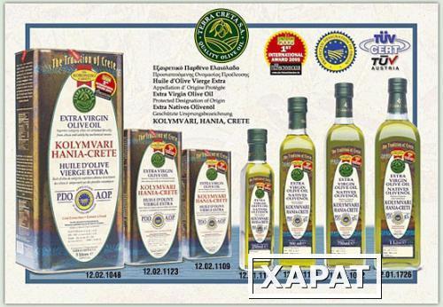Фото Нерафинированное оливковое масло Extra Virgin Olive Oil в банках и бутылках