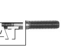 Фото DIN 939 - Шпилька с ввинчиваемым концом - 1.25d Диаметр: от М5 до М36. Длина: от 16 мм до 220 мм. Материалы: сталь - 5.6