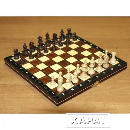 Фото Шахматы магнитные деревянные в комплекте с доской