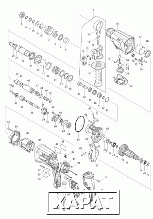 Фото Штифт MAKITA HR2611F переключателя режимов