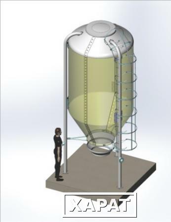 Фото Бункера для хранения комбикорма и гранулы