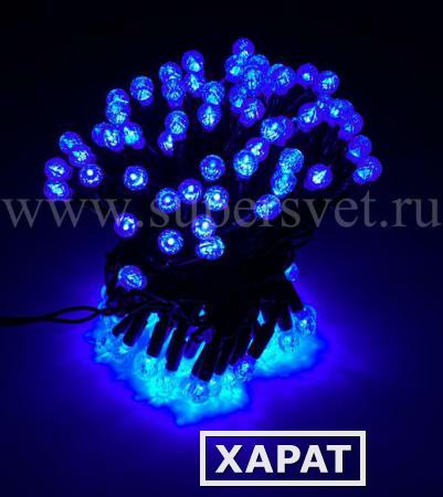 Фото Низковольтная гирлянда постоянного свечения "Нить" LED-PL-BR-120-12M-24V (цвет синий)