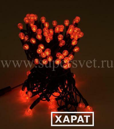 Фото Низковольтная гирлянда постоянного свечения "Нить" LED-PL-BR-120-12M-24V (цвет красный)
