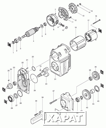 Фото Makita Губчатая прокладка к HR2811FT перфоратор Makita HR5000K рис.( 107)