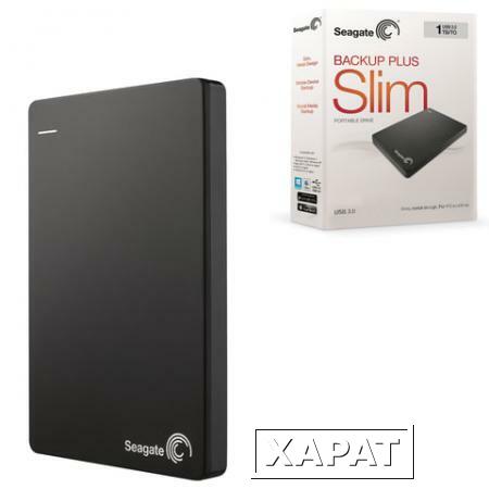 Фото Диск жесткий внешний HDD SEAGATE "Backup Plus Slim"