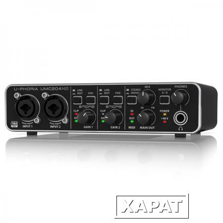 Фото Внешняя студийная звуковая карта Behringer UMC204HD