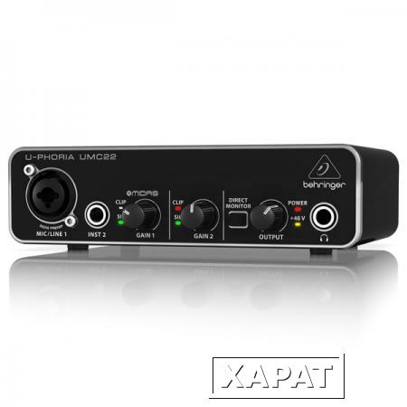 Фото Внешняя студийная звуковая карта Behringer UMC22 U-PHORIA