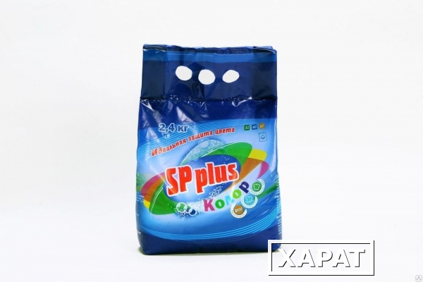 Фото Стиральный порошок СМС «SP plus» Колор в упаковке 2,4 кг
