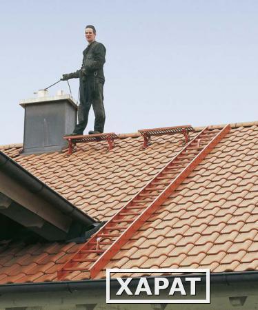 Фото Лестница алюминиевая для работы на крыше (пр-во Германии)