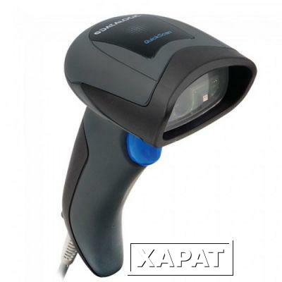 Фото Сканер ШК (ручной, 2D имидж, черный, кабель USB, подставка) QuickScan QD2430