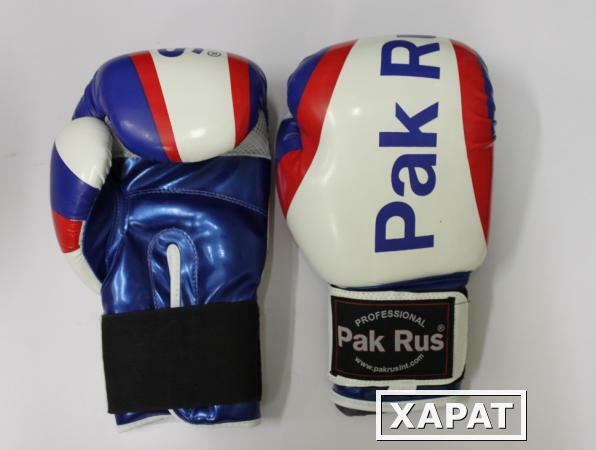 Фото Перчатки боксерские Pak Rus , иск.кожа DX, 12 OZ триколор, PR-12432 (52683)