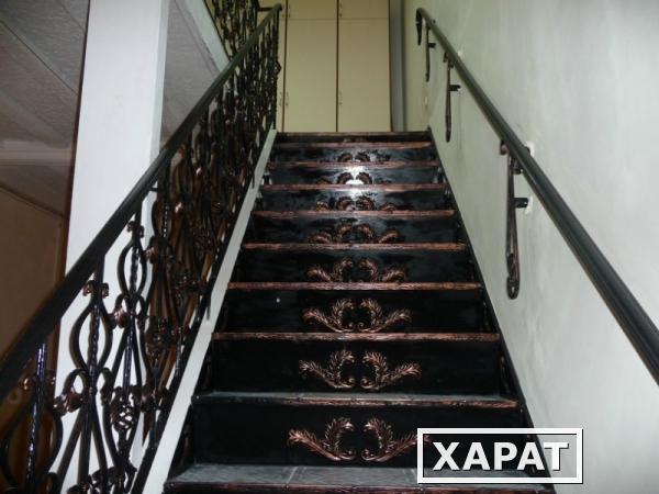Фото Металлические, лестницы на металлокаркасе
