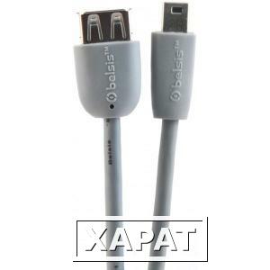 Фото Мультимедийный кабель USB2.0 A розетка - Mini USB 5P вилка, 0.5м Belsis BW1422