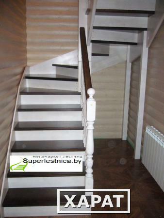 Фото Деревянные лестницы для дома К-003