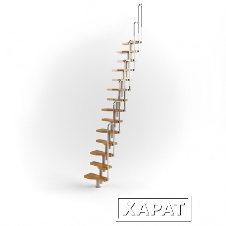 Фото Компактные лестницы на мансарду "Гусиный шаг"