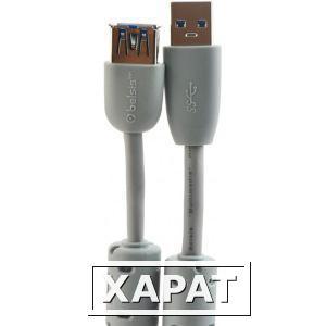 Фото Мультимедийный кабель USB3.0 А вилка-USB А розетка с ф/фильтрами, 1.8м Belsis BW1406