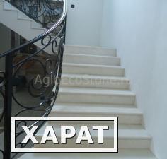 Фото Лестницы, балясины и перила из мрамора "Полоцкого"