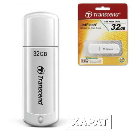 Фото Флэш-диск 32 GB, TRANSCEND Jet Flash 370, USB 2.0, белый
