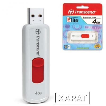Фото Флэш-диск 4 GB, TRANSCEND Jet Flash 530, USB 2.0, белый