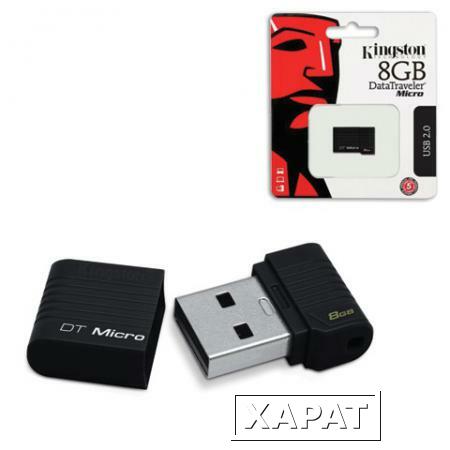Фото Флэш-диск 8 GB, KINGSTON Data Traveler Micro, USB 2.0, черный