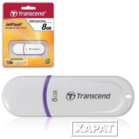 Фото Флэш-диск 8 GB, TRANSCEND Jet Flash 330, USB 2.0, белый