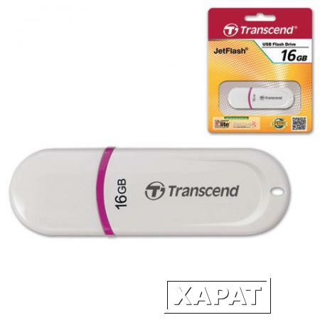 Фото Флэш-диск 16 GB, TRANSCEND Jet Flash 330, USB 2.0, белый