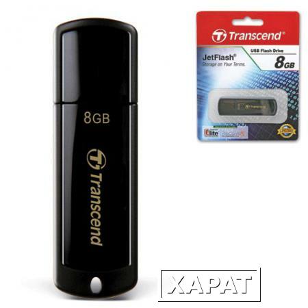 Фото Флэш-диск 8 GB, TRANSCEND Jet Flash 350, USB 2.0, черный