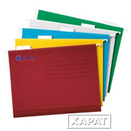 Фото Папка подвесная для картотеки формат А4 и FoolScap 25 шт.